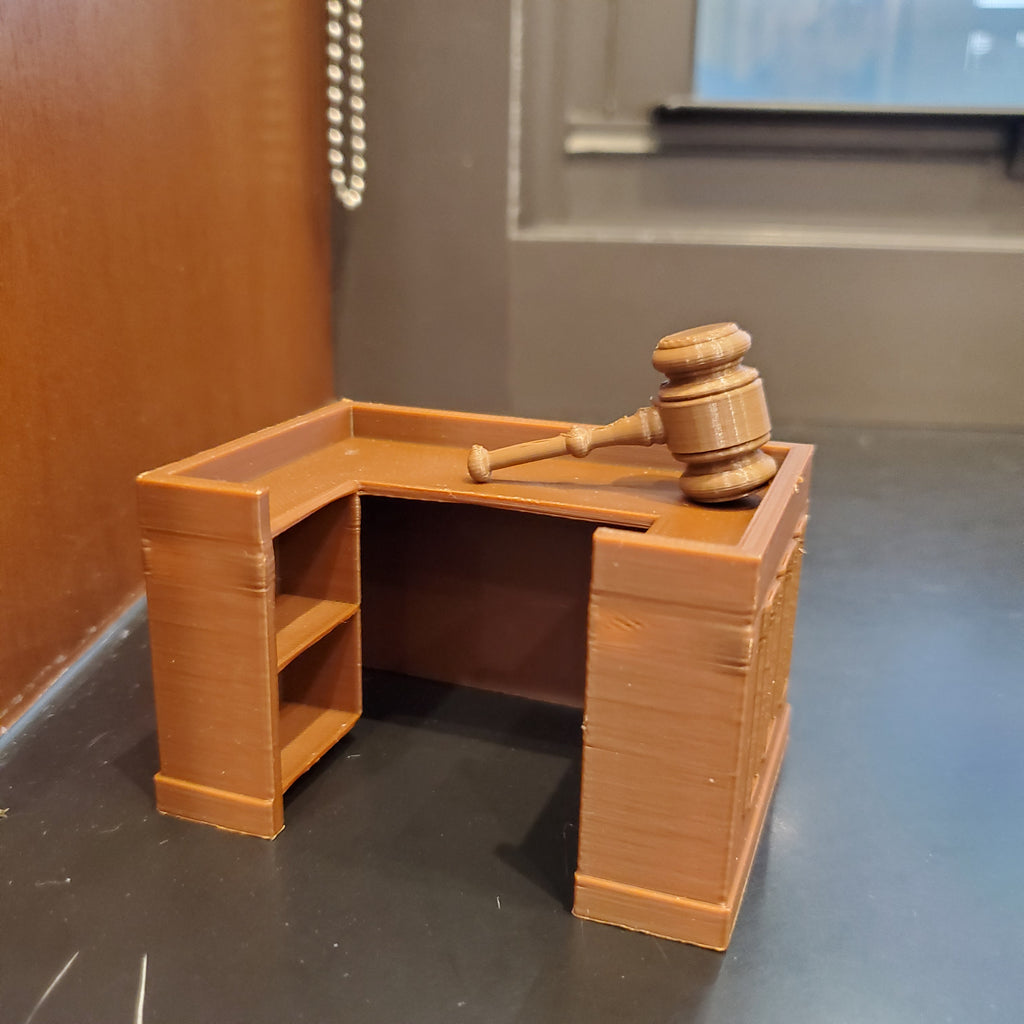 Judge Bench With Gavel