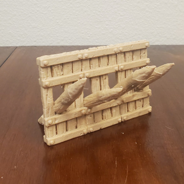 Wood Spike Barricade